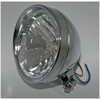 HIGHSIDER smart 6 1/2 Cruiser chrome headlight with shade