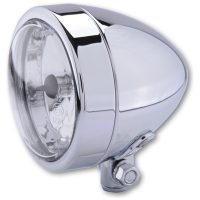 HIGHSIDER smart Chrome headlight BULLET, lower mounting, high beam H4