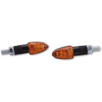 HIGHSIDER smart Halogen flasher LIZZARD, black, yellow glass, 12V/6W