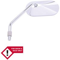 HIGHSIDER smart Handlebar Mirror Agila Chrome Oval, Left, Not E-approved (1pc)