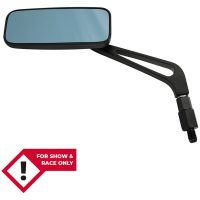 HIGHSIDER smart Handlebar mirror, rectangular, aluminum, black