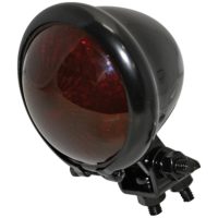 HIGHSIDER smart LED taillight BATES STYLE, black housing, red glass