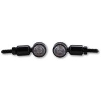 HIGHSIDER smart MC-1 LED Indicator Body Black / Lens Clear (Pair), Front & Rear