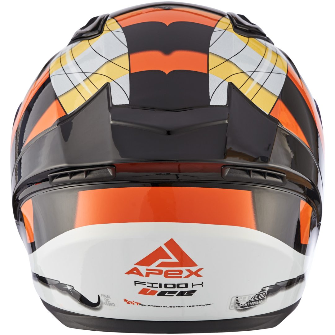 Hjälm Barn FI100 Bee Svart Blank APEX YS (51-52 cm) – bild 2