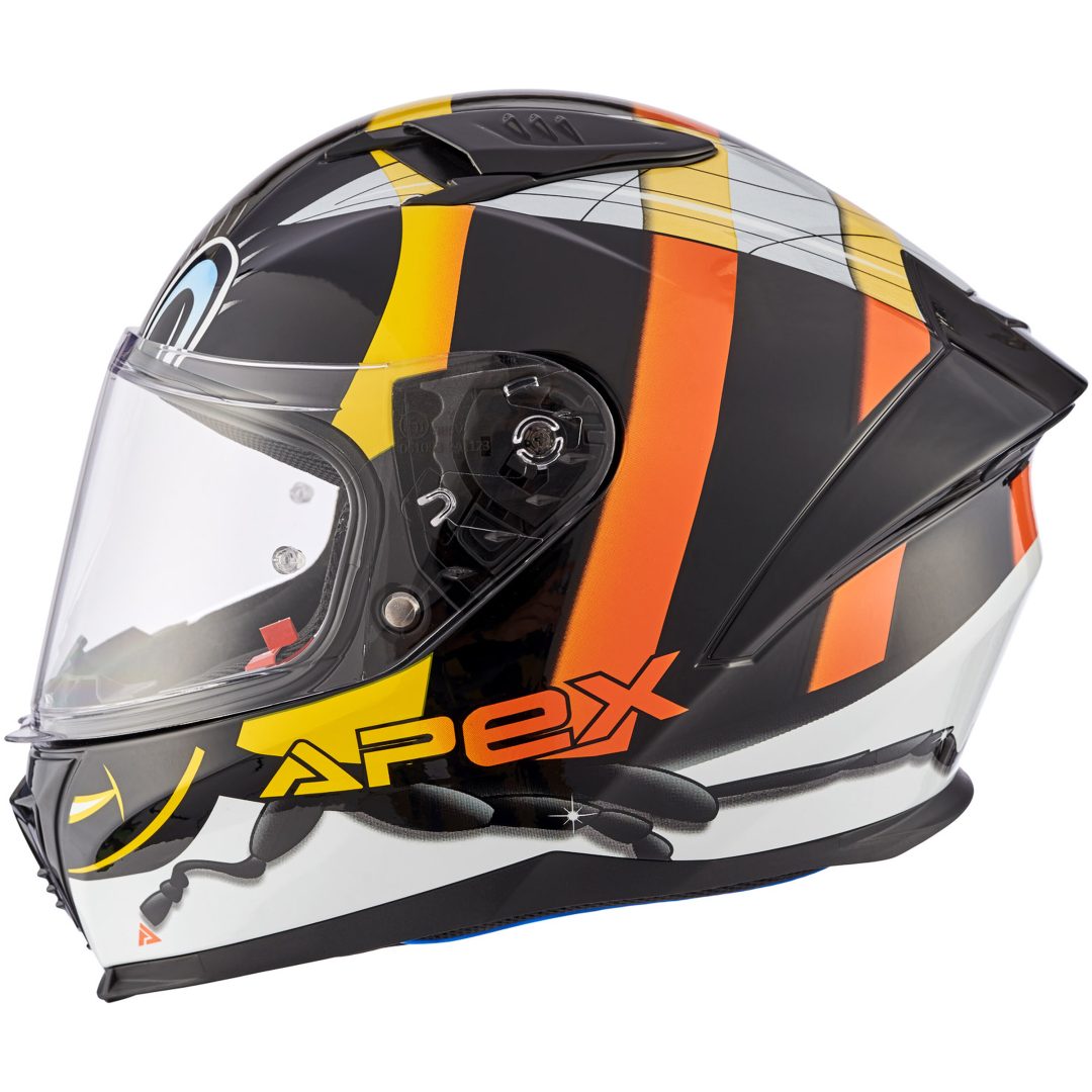 Hjälm Barn FI100 Bee Svart Blank APEX YS (51-52 cm)