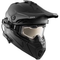 Hjälm + Goggles med elektrisk lins TITAN Airflow Matt svart L CKX