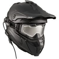 Hjälm + Goggles med elektrisk lins TITAN Matt svart 2XL CKX