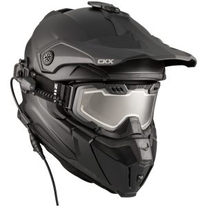 Hjälm + Goggles med elektrisk lins TITAN Matt svart 2XL CKX