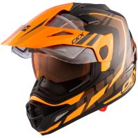 Hjälm QUEST RSV Moosek med elektriskt visir Orange XS CKX