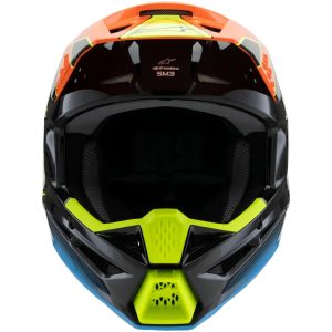 Hjälm SM3 Youth Fray Svart/Orange/Gul Fluo, YM 50-51cm Alpinestars