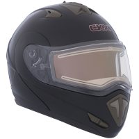 Hjälm TRANZ E med elektrisk visir Matt svart XS CKX