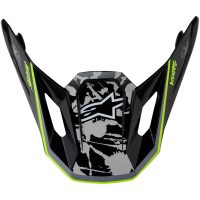 Hjälmskärm Blaster Svart Grå Neongul ALPINESTARS(MX)
