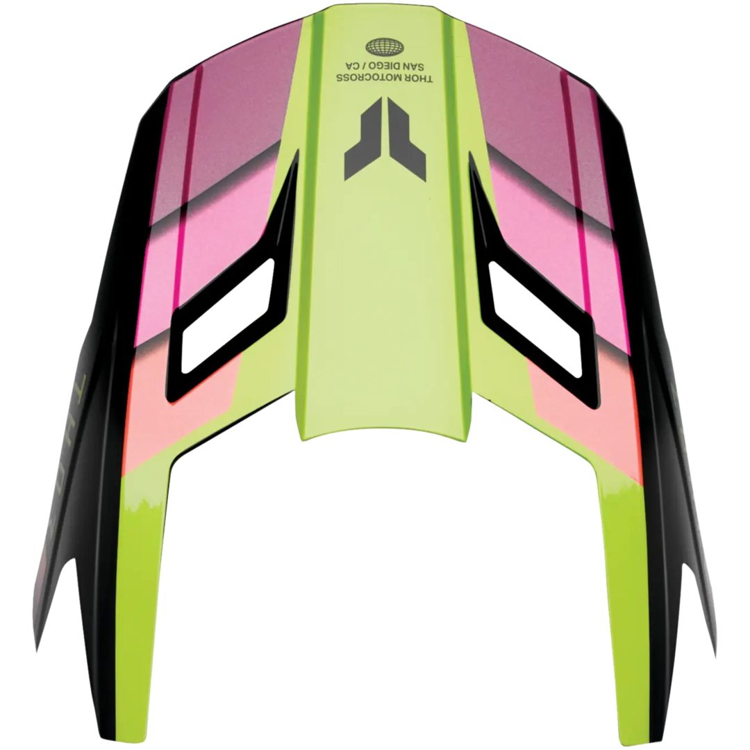Hjälmskärm Fleet Defy Svart Grön Rosa THOR XS-M