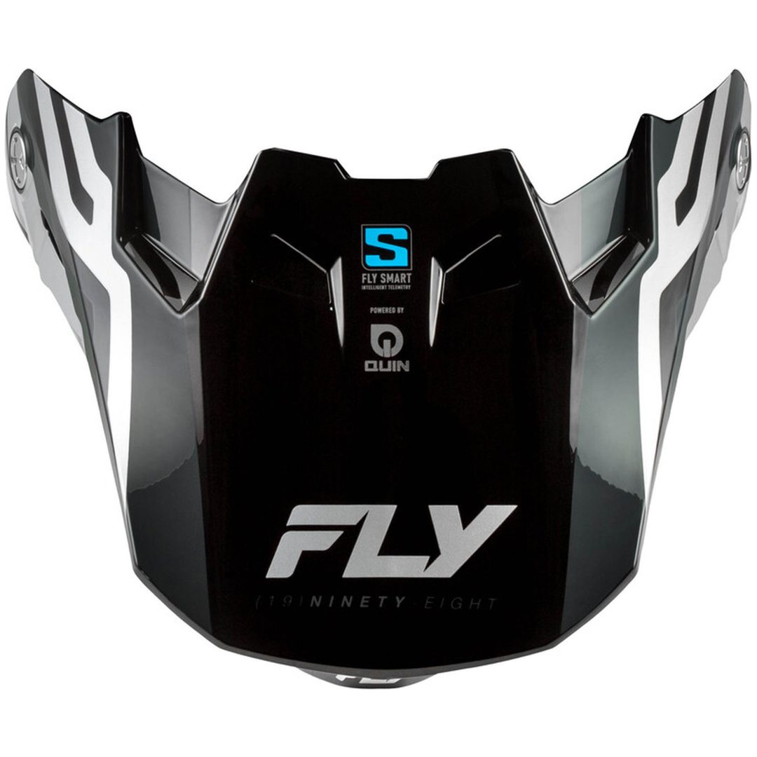 Hjälmskärm Formula S Carbon Byte Svart/Grå/Silver FLY RACING Large Barn