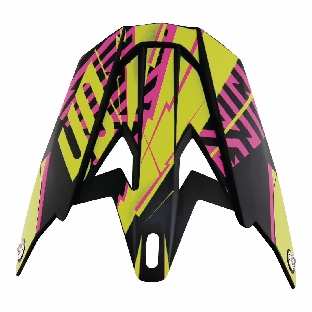 Hjälmskärm Furious Infinity 2017 Neon/Lime/Rosa Shot En storlek