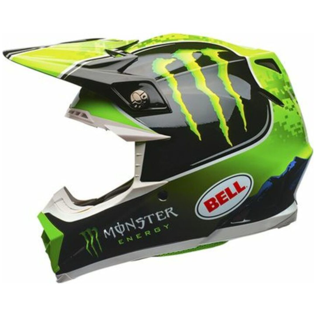 Hjälmskärm Moto-9 Tomac Bell Svart/Grön