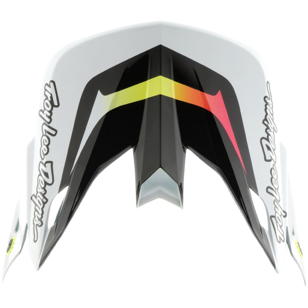 Hjälmskärm SE5 Carbon Lined Up Vit TROY LEE DESIGNS En storlek vuxen