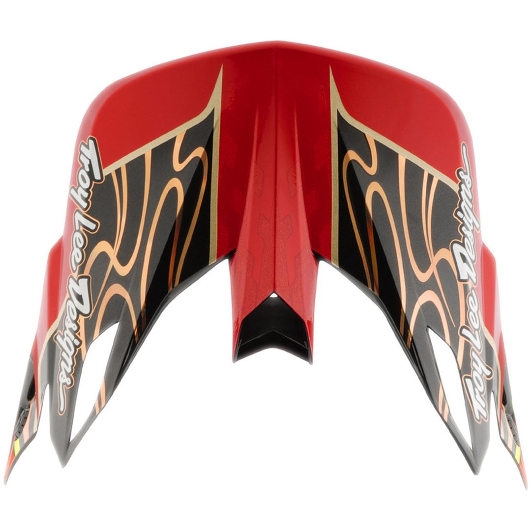 Hjälmskärm SE5 Carbon Wings Röd TROY LEE DESIGNS En storlek vuxen