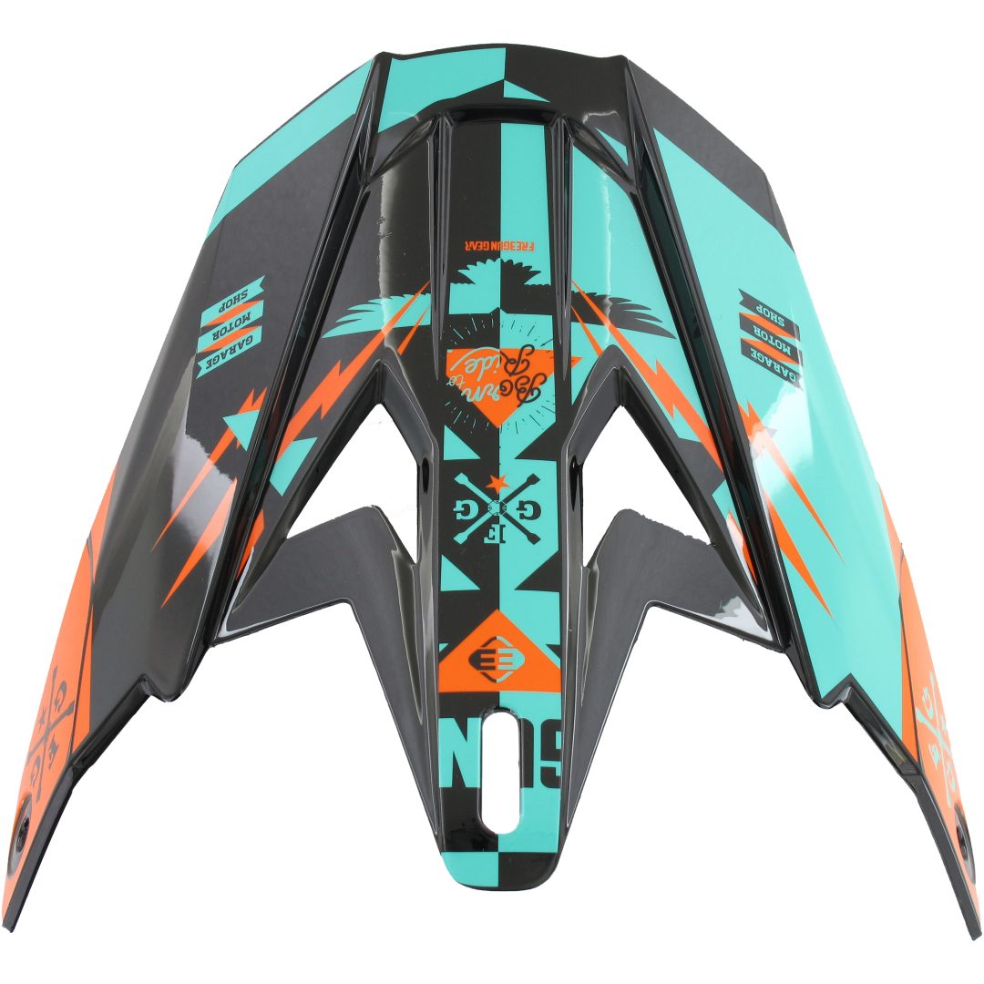 Hjälmskärm Xp-4 Trooper 2017 Mint/Orange Freegun En storlek
