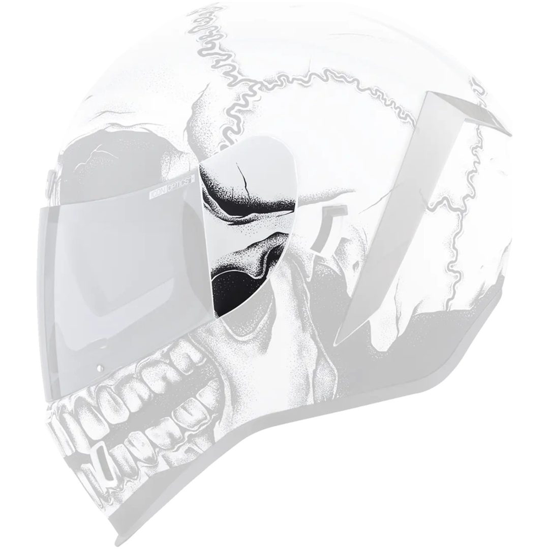 Hjälmtillbehör Airform Crestfallen Svart Vit ICON En storlek