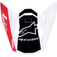 Hjälmtopp Supertech M10 Röd/Vit ALPINESTARS