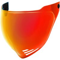 Hjälmvisir Domain Bubble Calypso Röd ICON