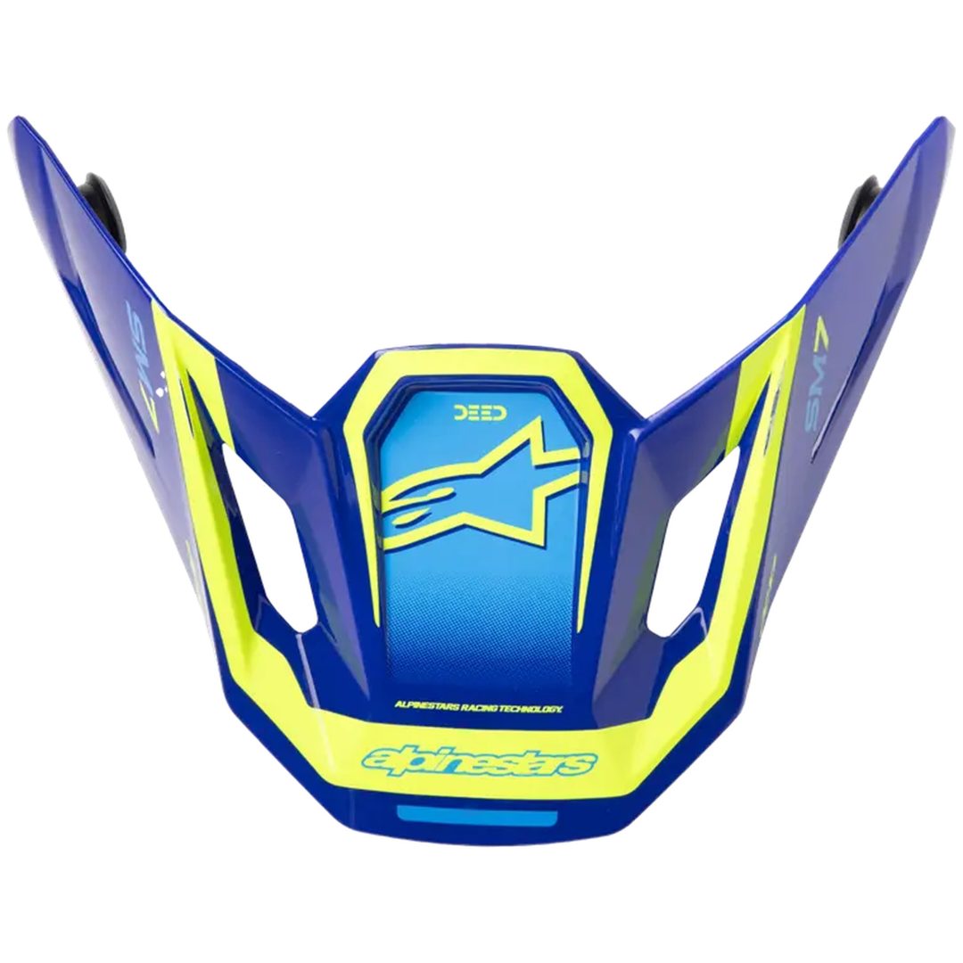 Hjälmvisir S-M7 Deed Blå/Gul ALPINESTARS En storlek