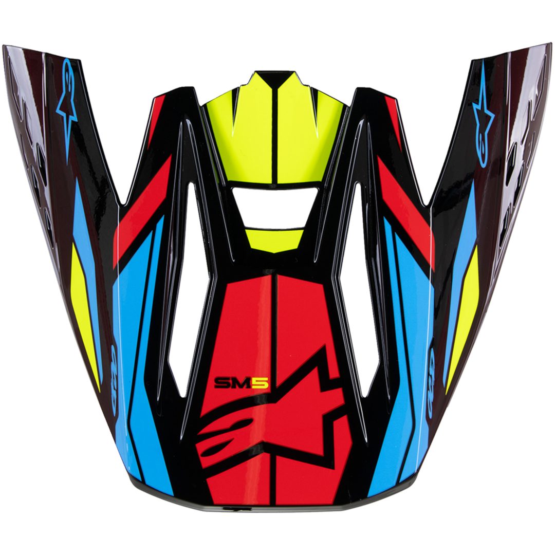 Hjälmvisir Sm5 Act2 Orange/Citrus/Gul ALPINESTARS Orange/Citrus/Gul