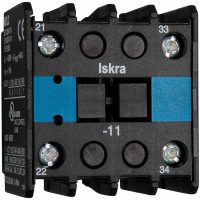 Hjälpkontaktblock, Iskra, Topp, 1 sl.+1 br. MALMBERGS