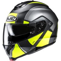 HJC Hjälm C91N Jyn Fluo Gul/Grå MC3HSF, XL