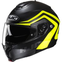 HJC Hjälm C91N Nepos MC3HSF Svart/Fluo Gul, M