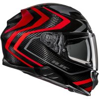 HJC Hjälm F71 Carbon Nevio Svart/Röd MC1, XL