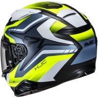 HJC Hjälm F71 Fes Vit/Fluo Gul/Blå MC3HSF, L