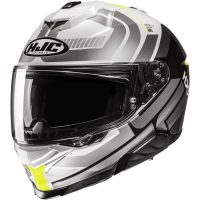 HJC Hjälm i71 Viz Vit/Grå/Fluo Gul MC3H, L