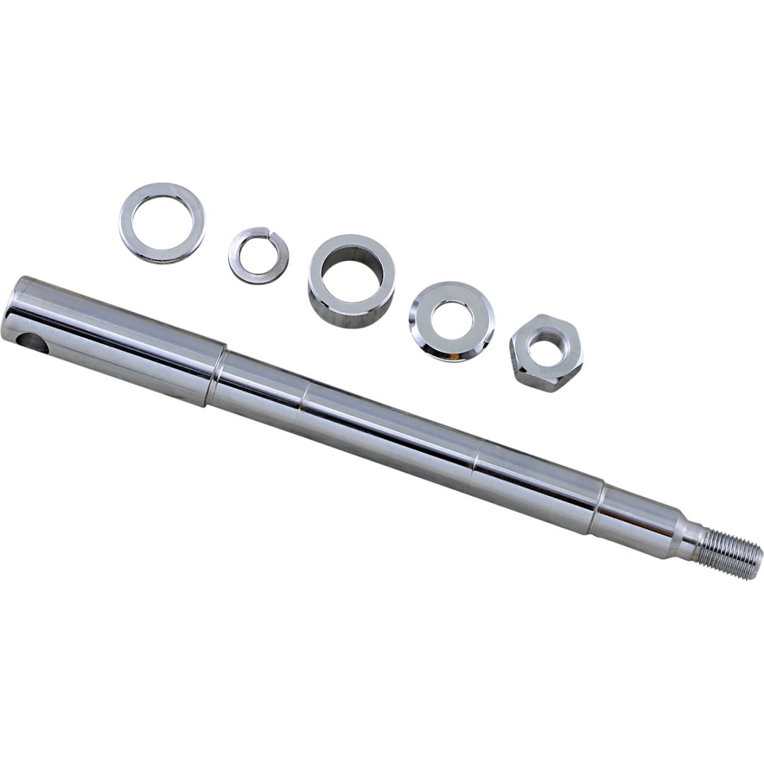 Hjulaxelkit Krom/silver Stål DRAG SPECIALTIES Axel