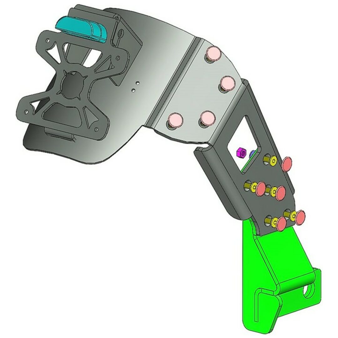 Hjulmonterad Nummerskyltshållare Svart Honda Cb650f ACCESS DESIGN Svart – bild 4