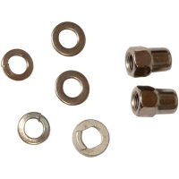 Hjulmutter 3/8", bricka inv10, utv 19 framhjul Bafangmotor