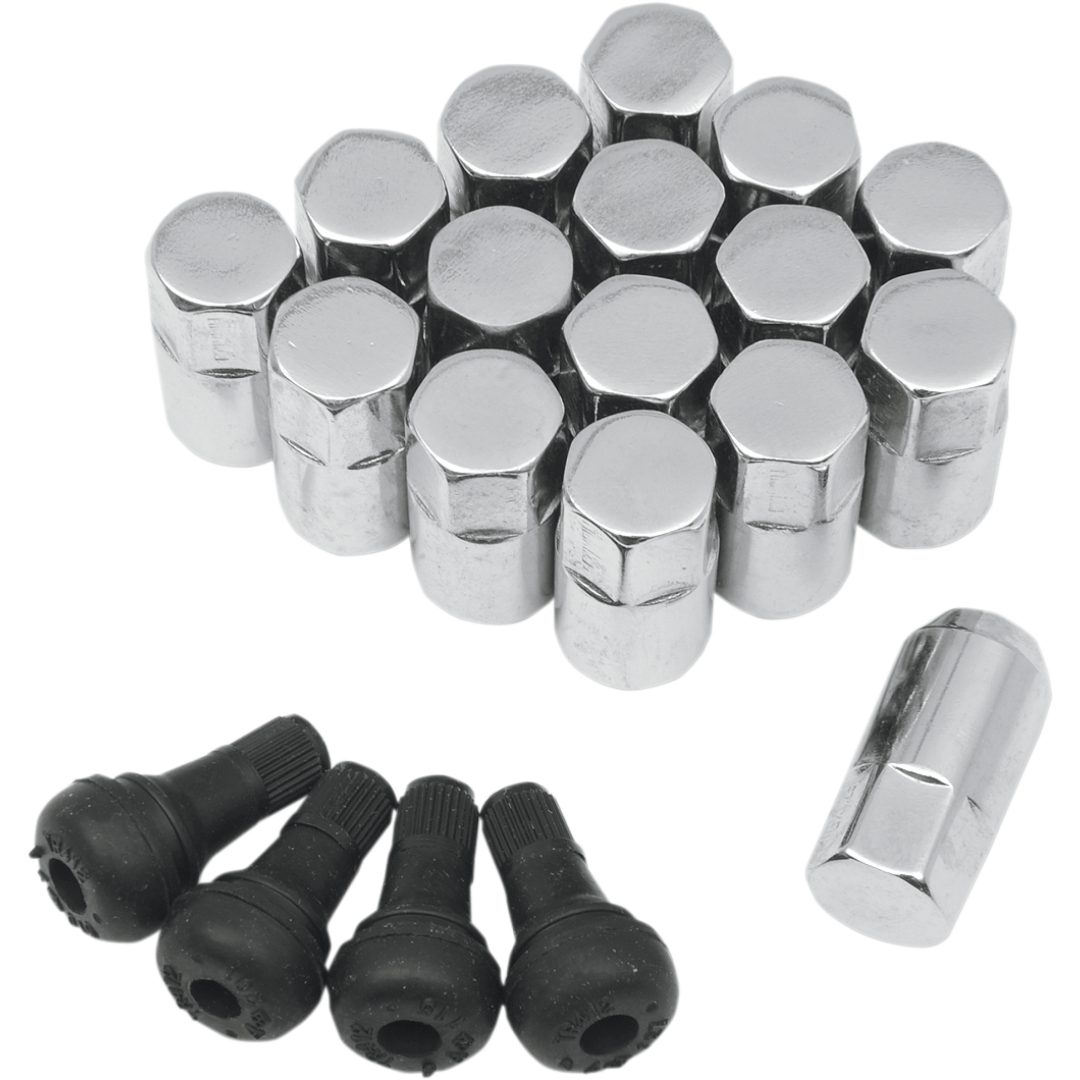 Hjulmuttrar Atv/utv Standard Silver/chrome MOOSE RACING