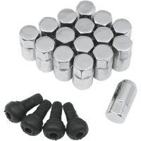 Hjulmuttrar Atv/utv Standard Silver/chrome MOOSE RACING