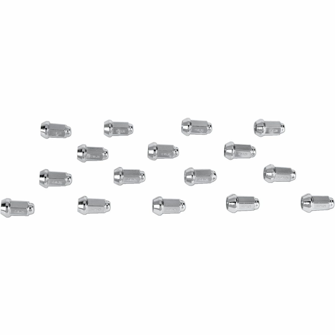 Hjulmuttrar Silver Chrome ITP 10mm