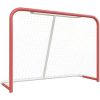 Hockeymål med nät röd & vit stål & polyester vidaXL 153 x 60 x 118 cm – miniatyr 2