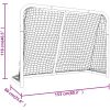 Hockeymål med nät röd & vit stål & polyester vidaXL 153 x 60 x 118 cm – miniatyr 6