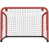 Hockeymål med nät röd&svart 68x32x47cm stål&polyester vidaXL – miniatyr 3