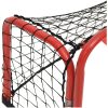 Hockeymål med nät röd&svart 68x32x47cm stål&polyester vidaXL – miniatyr 5