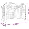 Hockeymål med nät röd&svart 68x32x47cm stål&polyester vidaXL – miniatyr 6