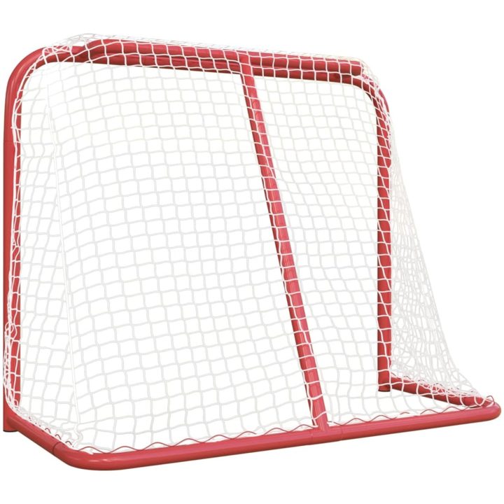 Hockeymål röd och vit polyester vidaXL 183 x 71 x 122 cm – bild 5
