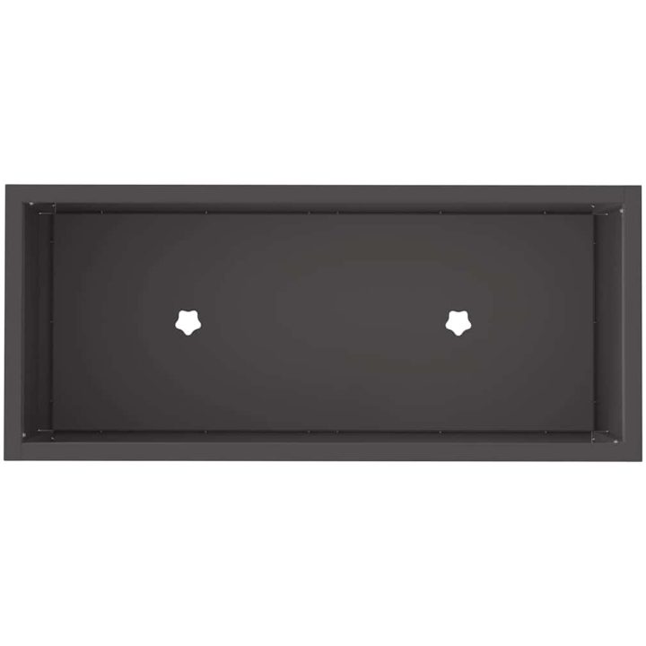 Hög bäddplanterare Svart Stål vidaXL 60 x 26 x 45 cm – bild 7
