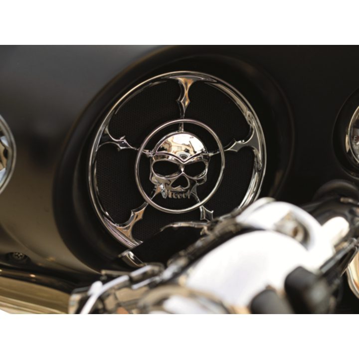 Högtalaraccent Fram Chrome KURYAKYN GRILLS SPEAKER ZOMBIE – bild 3