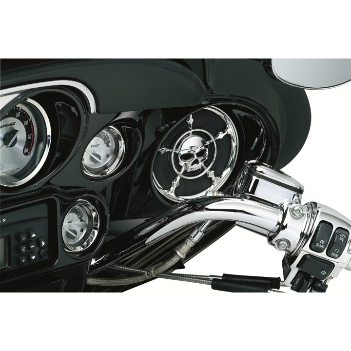 Högtalaraccent Fram Chrome KURYAKYN GRILLS SPEAKER ZOMBIE – bild 2