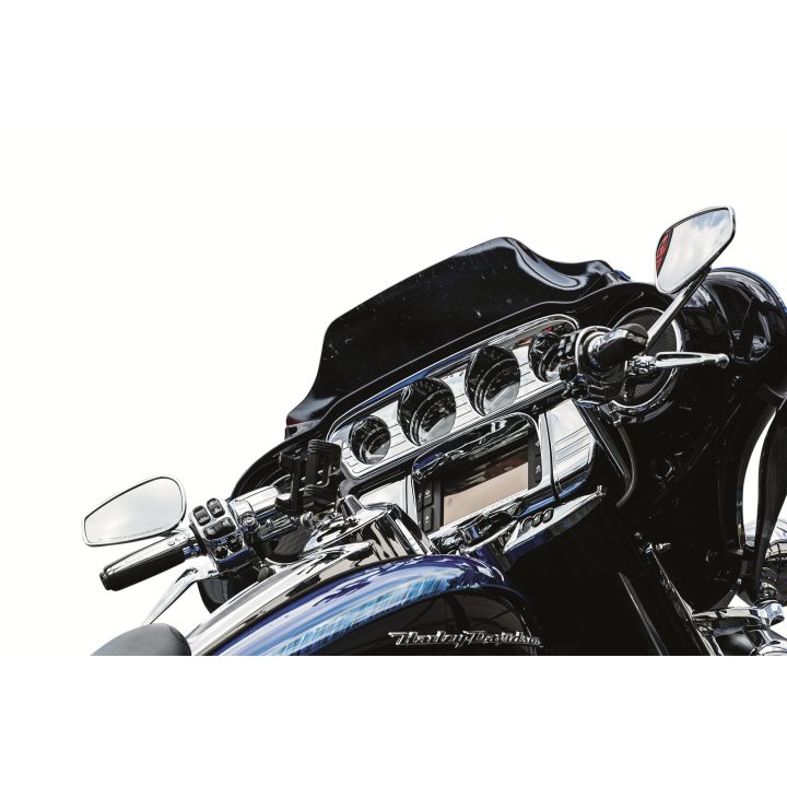 Högtalartrim Tri-line Krom KURYAKYN TRIM STEREO DLX TRI-LINE – bild 3